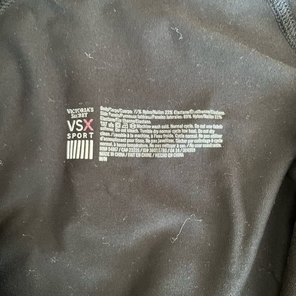 Victoria's Secret Black Contour Zip-Up Hoodie - Picture 2 of 3